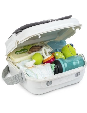 Réhausseur bébé pour table a manger - BENBAT - Portable et lavable - Facile a plier - Harnais de sécurité réglable - Gris