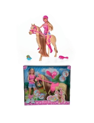 Steffi Love - Adorable Cheval avec cavaliere et Accessoires