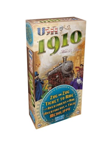 LES AVENTURIERS DU RAIL Extension USA 1910 - Jeu de société de Stratégie - Asmodee - AVE11