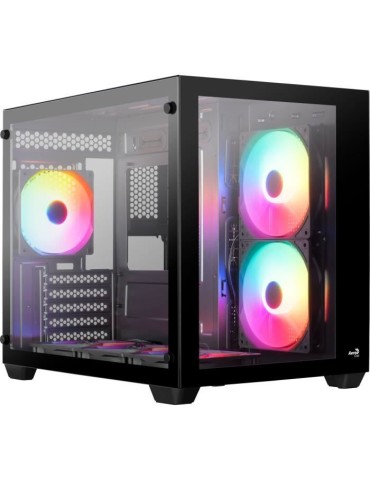 Boîtier PC - AEROCOOL - Dryft Mini G v1 (Noir) - Cube - Format Micro-ATX - Sans alimentation