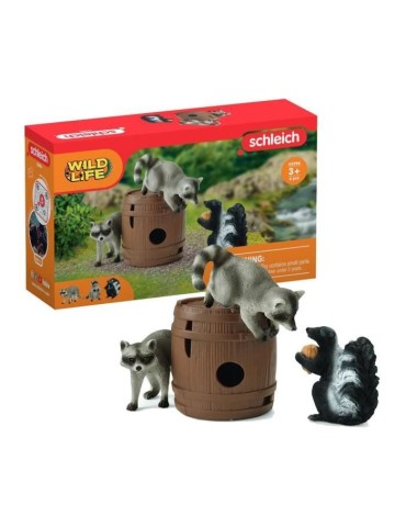 Coffret Jeux rigolos avec la noix, figurines animaux sauvages, Schleich 42596 Wild Life, Pour enfant des 3 ans