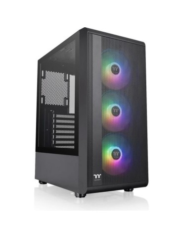 Boîtier PC - THERMALTAKE - S200 TG ARGB (Noir) - Moyen tour - Format ATX - Sans alimentation