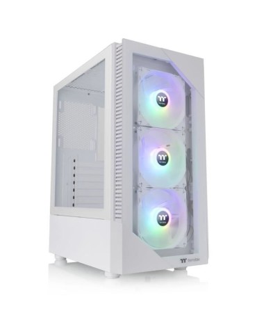 Boîtier PC - THERMALTAKE - View 200 TG ARGB Snow (Blanc) - Moyen tour - Format ATX