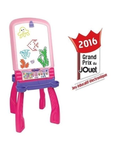 Chevalet Interactif 3 en 1 VTECH - Rose - Pour Fille - A partir de 3 ans