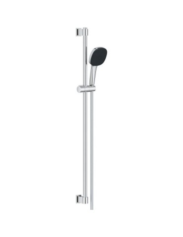 Ensemble de douche avec pommeau 3 jets, barre 90cm et flexible - GROHE Vitalio Comfort 110 26932001 - Economie d'eau - Chromé