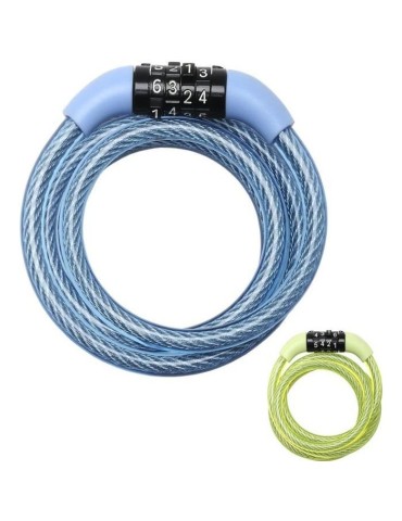 MASTER LOCK Cable Antivol Vélo [1,2 m Câble] [Combinaison] [Extérieur] [Couleur Aléatoire] 8143EURDPROCOL