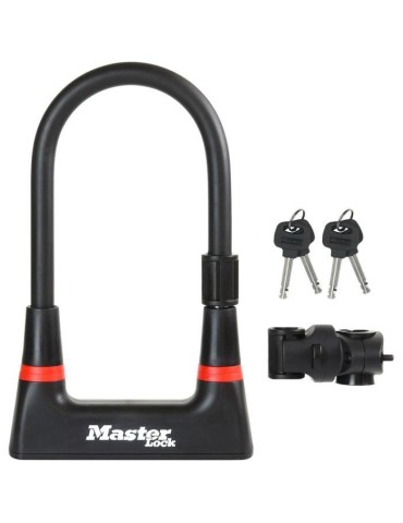 Antivol Vélo U - MASTER LOCK - 8279EURDPRO - Acier Cémenté, Clé, Certifié