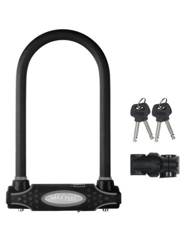 Antivol Vélo U - MASTER LOCK - 8195EURDPROCOLWR - Acier Cémenté, Clé, Rouge