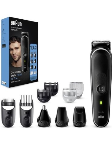 Tondeuse tout-en-un - BRAUN - Series 5 MGK5440 - 10 en 1 - Kit pour barbe, cheveux, rasage du corps & bien plus