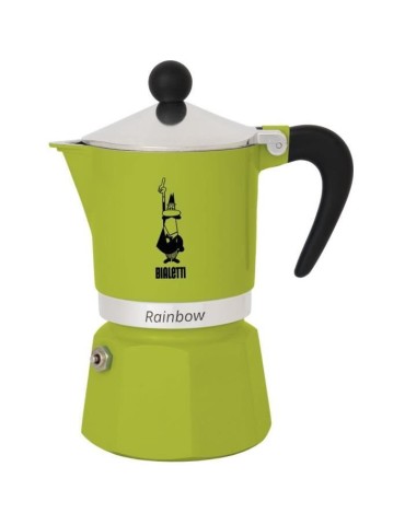 Cafetiere italienne - BIALETTI - RAINBOW - 6 tasses - 0,30 L - Vert