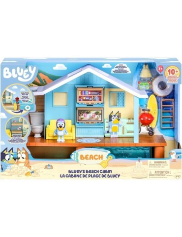 Cabane de Plage de Bluey - BLUEY - Set de jeu avec figurine exclusive et plus de 10 accessoires