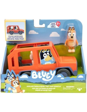 Voiture de Bluey - BLUEY - Véhicule familial avec figurine Chilli et accessoires