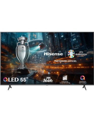 HISENSE 55E7NQ Pro - TV QLED 55'' (139 cm) - 4K UHD 3840x2160 - 144Hz - HDR 10+ - Smart TV - 4 x HDMI