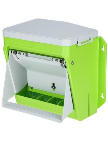 Nourrisseur automatique - KERBL - SmartCoop - Volet de protection - 7,5 kg - Vert