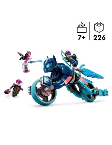 LEGO DREAMZzz 71479 Le Chat-moto de Zoey - Set d'Animal - Moto pour Enfants et Figurines