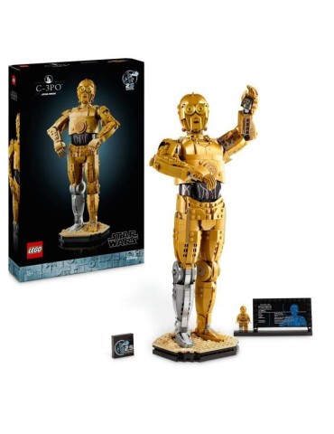 LEGO Star Wars 75398 C-3PO - Figurine de Droide a Construire - Maquette pour Adultes