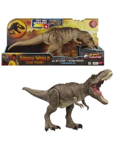 Jurassic World-Tyrannosaure Attaque Impitoyable-Figurine articulée HXF53