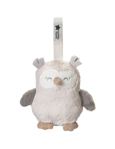 Mini Peluche - TOMMEE TIPPEE - Ollie La Chouette - Aide au sommeil nomade - 6 sons - Rechargeable par USB - Lavable en machine