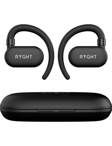 Ecouteurs sans fil extra auriculaires - Bluetooth 5.4 - RYGHT - Open - Noir