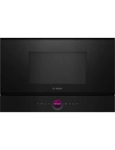 Micro-ondes simple Encastrable - BOSCH SER8 - BFL7221B1 Noir - Vol four: 21l - 1 mode de cuisson - H382xL594xP318mm