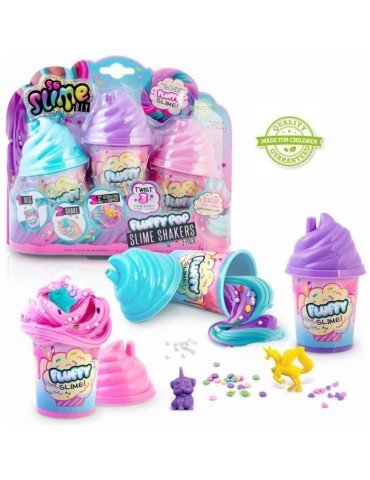 SO DIY So Slime Fluffy - Lot de 3 Slime Shakers Fluffy parfumés - Découvre une nouvelle texture de slime ! - SSC 101 - 6 ans e