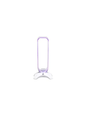 Support pour Casque/Micro-Casque - THE G-LAB - K-STAND RADO - RGB USB - Blanc