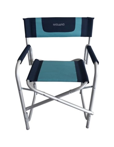 Fauteuil - MIDLAND - Director Midland - Bleu marine / Bleu turquoise