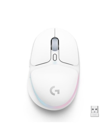 Souris Gamer - Sans fil - Logitech G - G705 - Rétroéclairé - Légere - Blanc