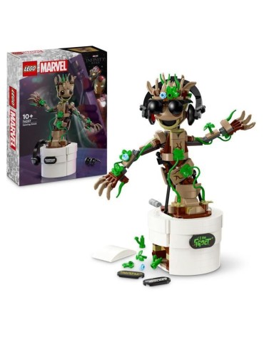 LEGO Marvel 76297 La danse de Bébé Groot, Jouet animé a construire pour enfants