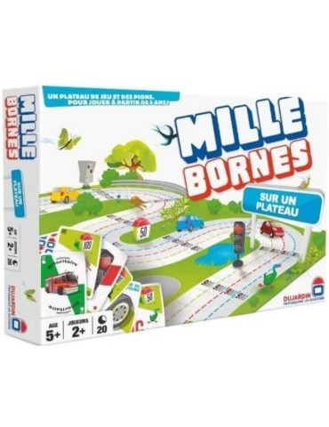 MILLE BORNES PLATEAU - GRAND CLASSIQUE - Jeu de plateau - DUJARDIN - Une édition familiale avec plateau 3D pour plus de fun !