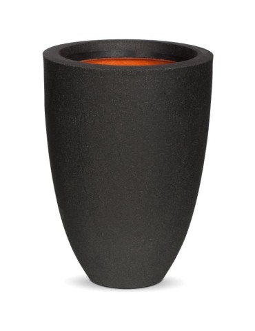 Capi Pot a fleurs Urban Smooth élégant bas 26x36 cm noir KBL781 424336