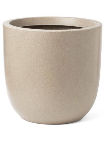 Pot de fleur boule - CAPI EUROPE - WASTE SMOOTH NL - 35 x 34 cm - Terrazzo beige