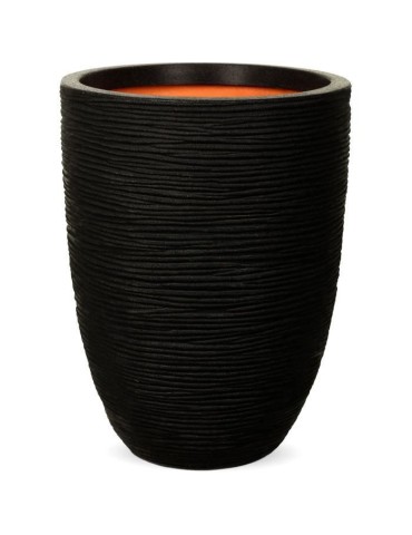 Vase élégant bas - CAPI EUROPE - RIB NL - 34 x 46 cm - Noir