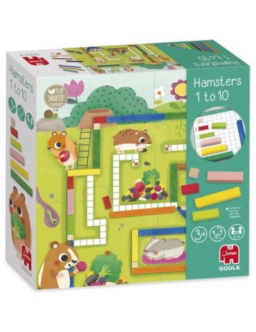 Jeu éducatif - GOULA - 1-10 Maths - Aide les hamsters a constituer leurs provisions pour l'hiver