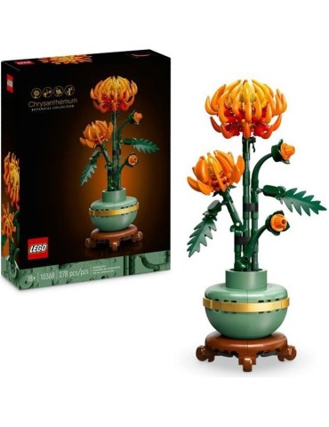 LEGO Icons 10368 Le Chrysantheme - Set de Décoration Florale a Construire Pour Adultes