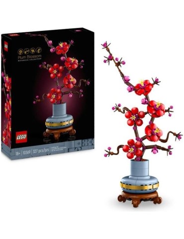 LEGO Icons 10369 Les Fleurs de Prunier - Décoration Florale d'Intérieur, Set pour Adultes