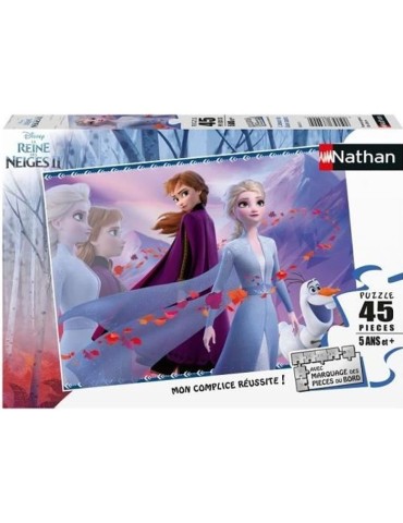 Puzzle La Reine des Neiges 2 - Nathan - 45 pieces - Amour de deux soeurs