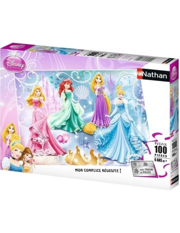 Puzzle 100 pieces - Princesses étincelantes - Disney Princesses - Trieurs de pieces - Nathan