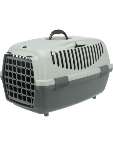 TRIXIE Box de transport Capri 1 - XS - 32 x 31 x 48 cm - Anthraciten gris et vert - Pour chien