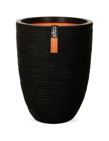 Vase élégant bas - CAPI EUROPE - RIB NL - 46 x 58 cm - Noir