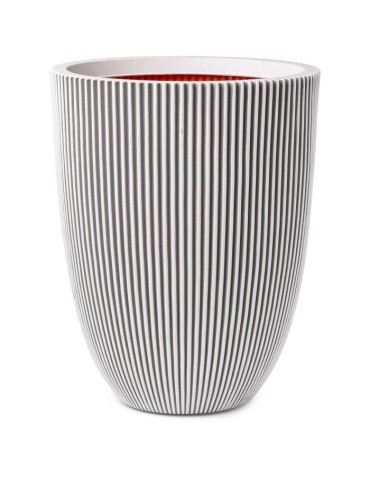 Capi Vase élégant Groove 46x58 cm Ivoire 445499