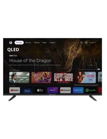 TV LED - CONTINENTAL EDISON - CELED43SGQLD24B6 - 43'' (109 cm) - QLED UHD 4K 3840x2160 - SMART GOOGLE - 4xHDMI - 2xUSB