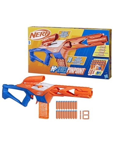 Nerf NSeries blaster Pinpoint a fléchette, 18 fléchettes, a partir de 8 ans