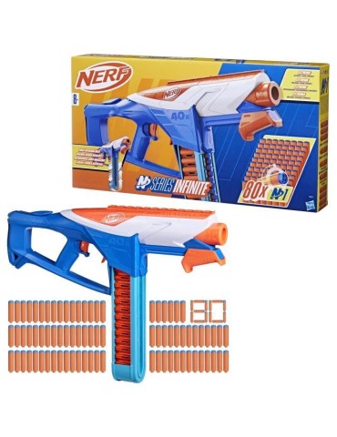 Nerf NSeries blaster Infinite a fléchette, 80 fléchettes, a partir de 8 ans