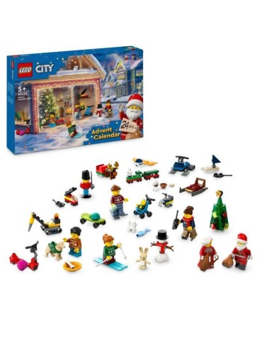 LEGO City 60436 Le calendrier de l'Avent 2024 - Compte a Rebours avant Noël pour Enfants