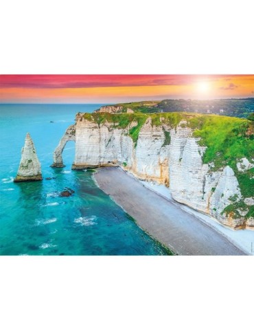 Nathan-Puzzle 1000p-Les falaises d'Etretat-Adultes et enfants des 14 ans-Puzzle de qualité supérieure-Encastrement parfait-120