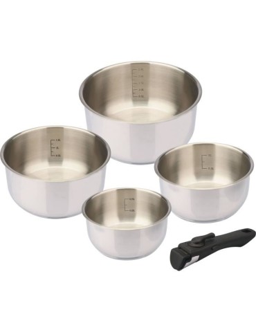 4 Casseroles - BAUMALU - COMETE - Tous feux dont induction - 14 a 20 cm