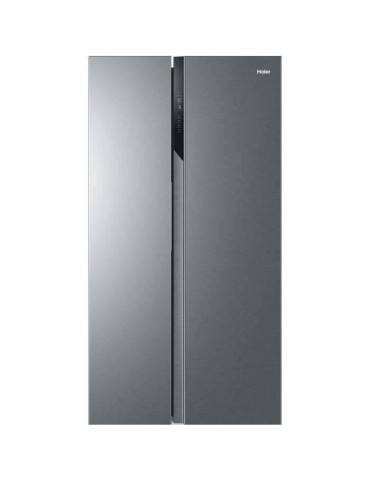 HAIER HSR3918FNPG - Réfrigérateur américain - 504L (337+167) - Froid ventilé - L90,8 x H177.5 cm - Inox