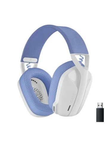 Casque gaming sans fil Logitech -G435 LIGHTSPEED - BLANC - Léger Bluetooth avec micro intégré pour PC, PS4, PS5, Switch, Mob