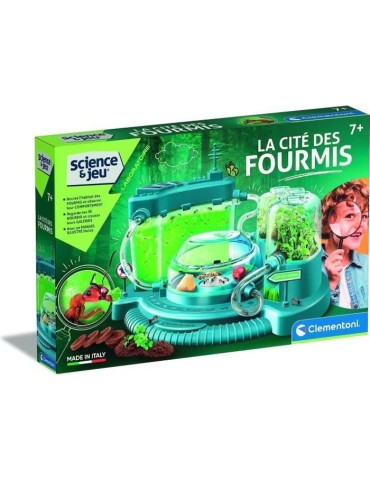 Clementoni - Sciences et Jeu - La cité des fourmis - Observatoire de fourmies - Fabriqué en Italie